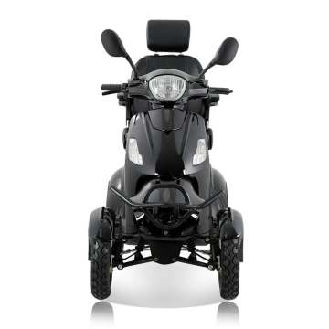 USA/EU -lager: Lätt 4 -hjulig elektrisk skoter för äldre - fällbara och feta däckmobilitetsscooter