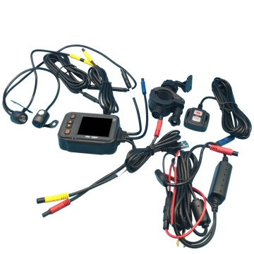 Front and Rear Dual Camera HD 1080P Motorcycle Tachograph with 2 Inches Display IP68 Waterproof