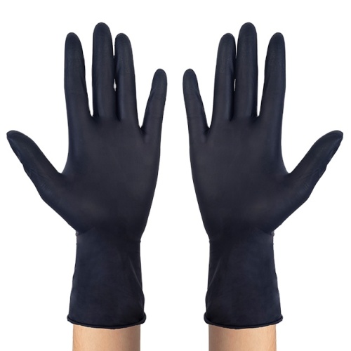 Gants de nitrile de laboratoire de haute élasticité