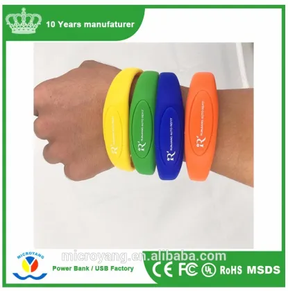 Silicon Wristband Bracelet USB Stick Flash Pen Drive