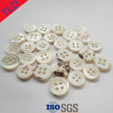 Square mother of pearl shirt buttons