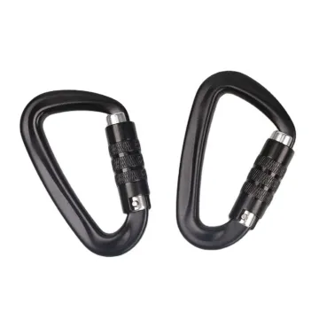 High-Quality Aluminum Colorful Climbing Carabiner with 12KN Self-Locking Mechanism