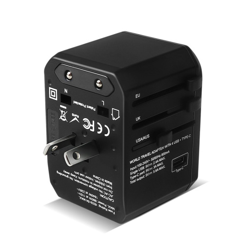Travel Charger Type-C port and 4 USB