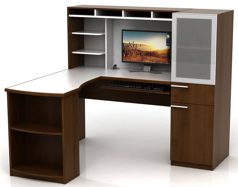 Bureau de table en forme de bureau en L moderne