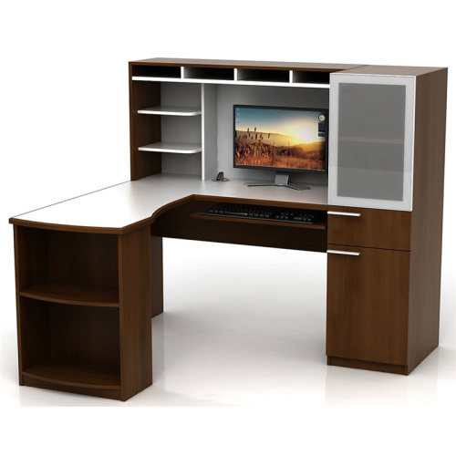 Bureau de table en forme de bureau en L moderne