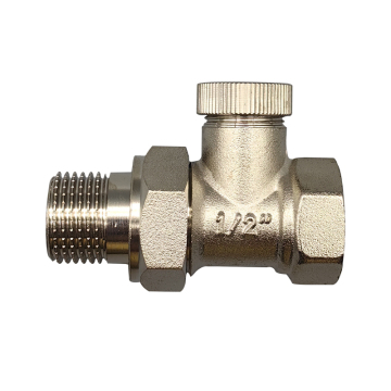 DN15 DN20 Manual Straight Type Thermostatic Radiator Valve for Underfloor Heating System