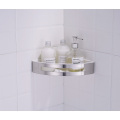 Silver Wall Mounted Corner Shower Organizer