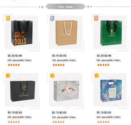 Strong Large Customizable Paper Bag Packaging with Handle