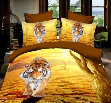 Big Panel printing 3D Duvet Set, HIgh Quality 3D Printed Bedding sets made in china