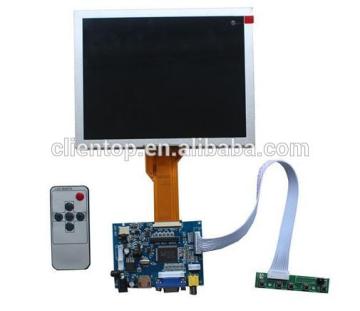 HDMI-VGA -2AV LCD driver board +OSD keypad with cable+Remote control with receive +8 inch LCD panel EJ080NA-05B 800*600