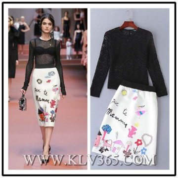 Hot Sale High Quality Latest Lady Dress Fashion Suit