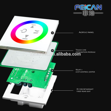 DC12-24V WIFI Control Touch panel RGB strip LED dimmer switch