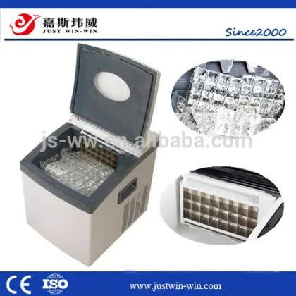 Silver Portable Household Freestanding Ice Maker Ice Machine