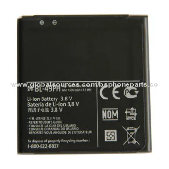 Original 100% Tested Li-ion BL-49PH Battery for LG F120, Good Quality with Warranty