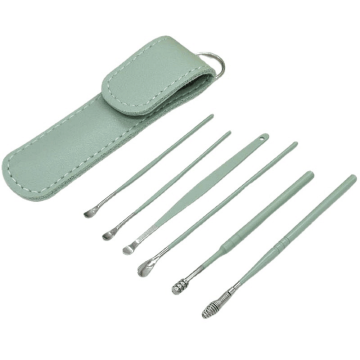 Professional Stainless Steel Ear Wax Removal Tool Set with Case