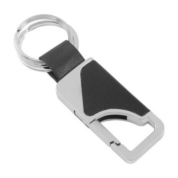 Custom Printed Metal Leather Keychain: Multi-functional, Personalized Logo Design, Souvenir Keychain - Casual Simple Style