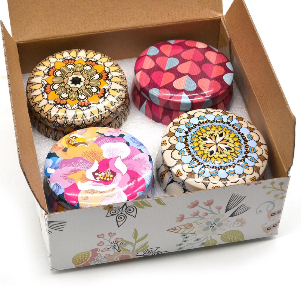 Wholesale Custom Homemade Luxury Tin Candles Gift Set