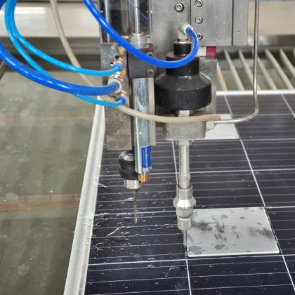 waterjet cutter machine with a drill
