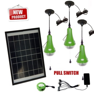 New Wisdomsolar Lighting CE Home Solar Kit with LED Lights & USB Charger