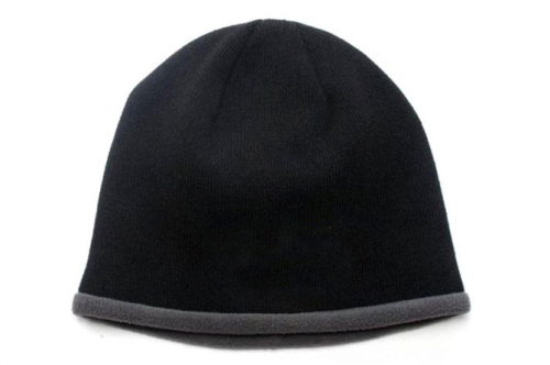 Knit Hat with Fleece Lining