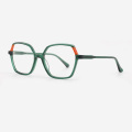 Rectangle Laminated Acetate Unisex Optical Frames 23A3051