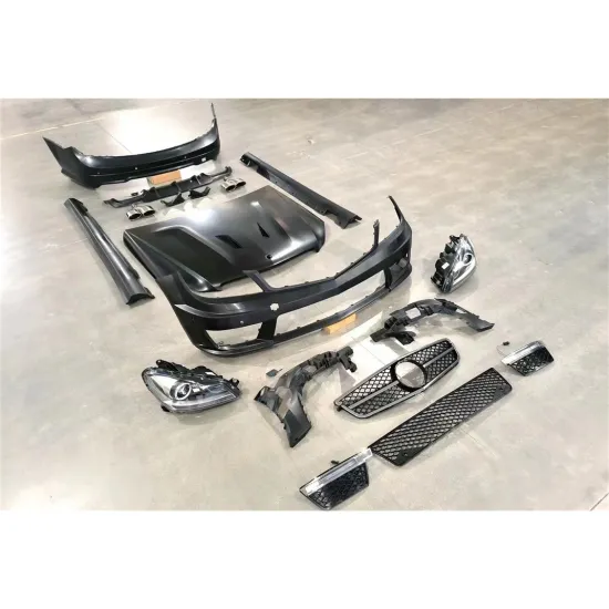 Mercedes-Benz C-Class W204 C63 Front Rear Bumpers Side Panels Grille Rear Diffuser Tail Pipe Body Kit
