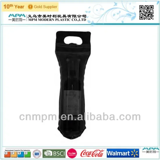 Inflatable Flocked Wine Bottle Preserver