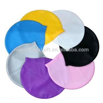 Solid color water proof Silicone Swim Cap