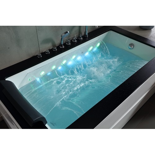 1.8m Acrylic Hydromassage Bathtub Whirlpool Hot Bathtub