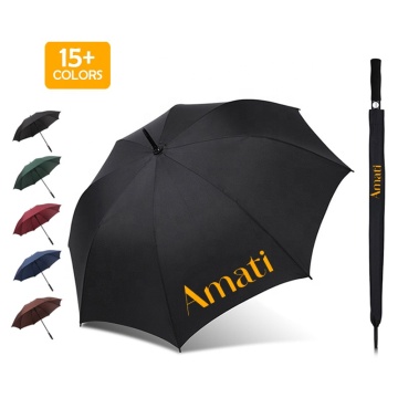 High Quality Custom Logo Golf Umbrellas - Auto Open Printed Windproof Umbrellas for Corporate Advertising