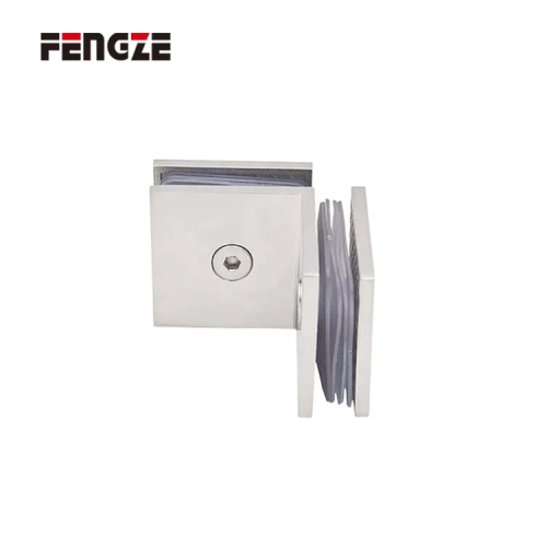 Abrazadera de vidrio de doble cara de 90 grados