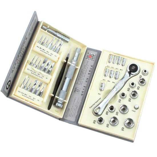 NEOBRISKEN 41-Piece Ratchet Screwdriver and Socket Wrench Set for Phone Repair