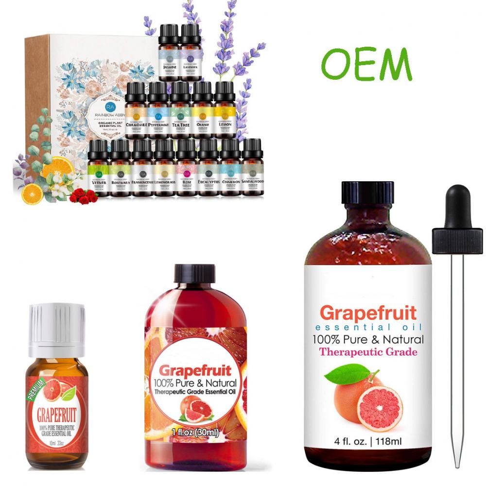 OEM Grapefruit Essential Oil Mood Energizer 10ml - 100% Pure Natural Therapeutic Grade Grapefruit Oil Essential Oils
