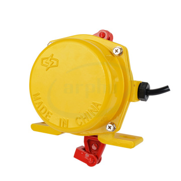 Belt conveyor device emergency stop switch