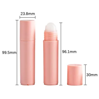 Wholesale Supplier of 20ml Customizable Pink Plastic Roll-On Bottles for Perfumes