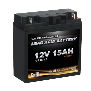 Batería de gel sellada sin mantenimiento de 12V 15AH para aplicaciones UPS y Telecom