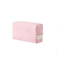 Custom new solid color makeup bag PU portable large capacity storage bag travel cosmetic bag