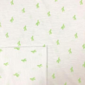 Polyester Cotton Brushed CVC Bamboo Joint Print Fabric