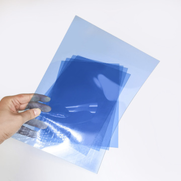 Blue clear PET transparent A4 sheet roll price