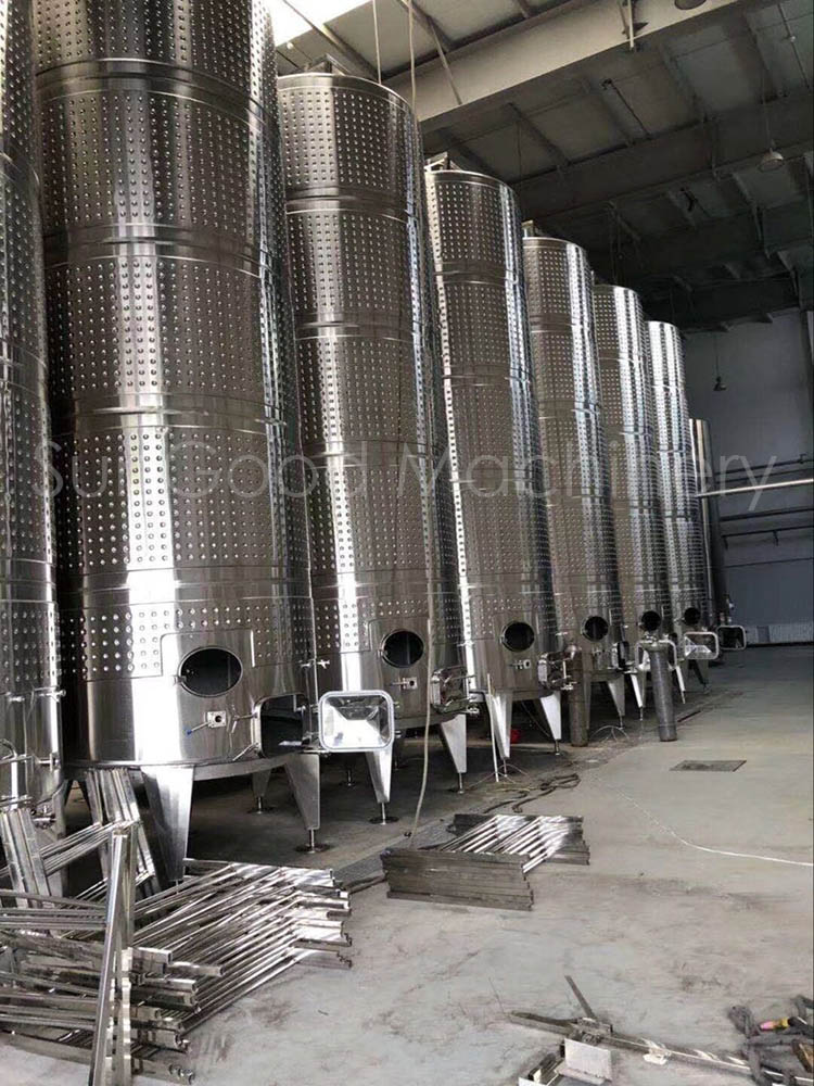 1000L 2000L 3000L 5000L Vessel de fermentación de vino tinto