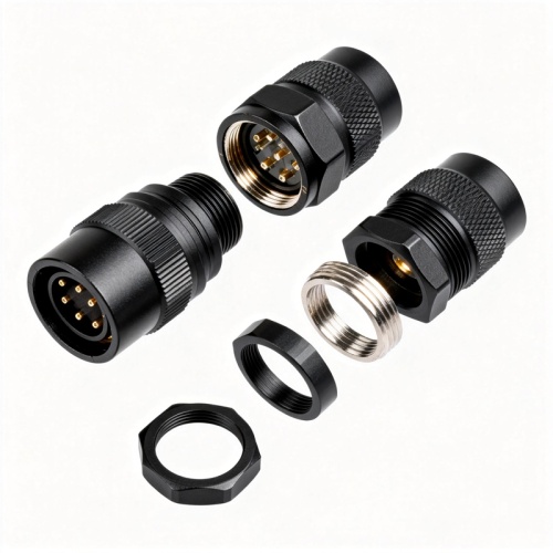 M12 Connector to RJ45 Ethernet Cable