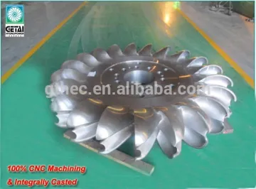 Pelton Turbine Runner for hydropower plant renovation