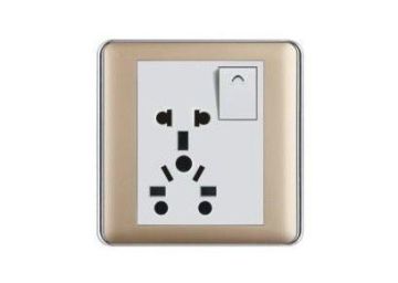 10a 250v 1 Gang Multi-purpose Universal Used Multi Pins 1 Gang Electrical Wall Socket