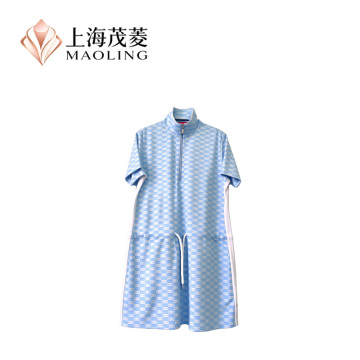 Vestido jaqueta com zíper híbrido