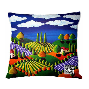 Custom All Over Sublimation Printing Digital Printed Cushion Covers Pillow Cover With Zipper