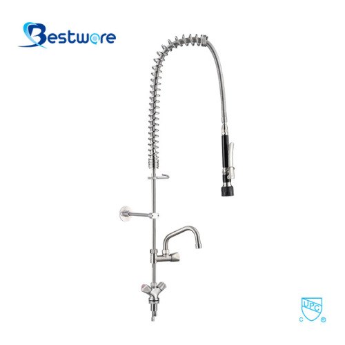 Faucet de fregadero de cocina de acero inoxidable 304 para restaurante