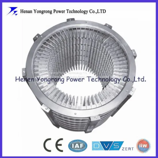 High voltage electric motor stator stack