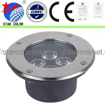 3,5,6,9w High Power ground led lights stainless stell