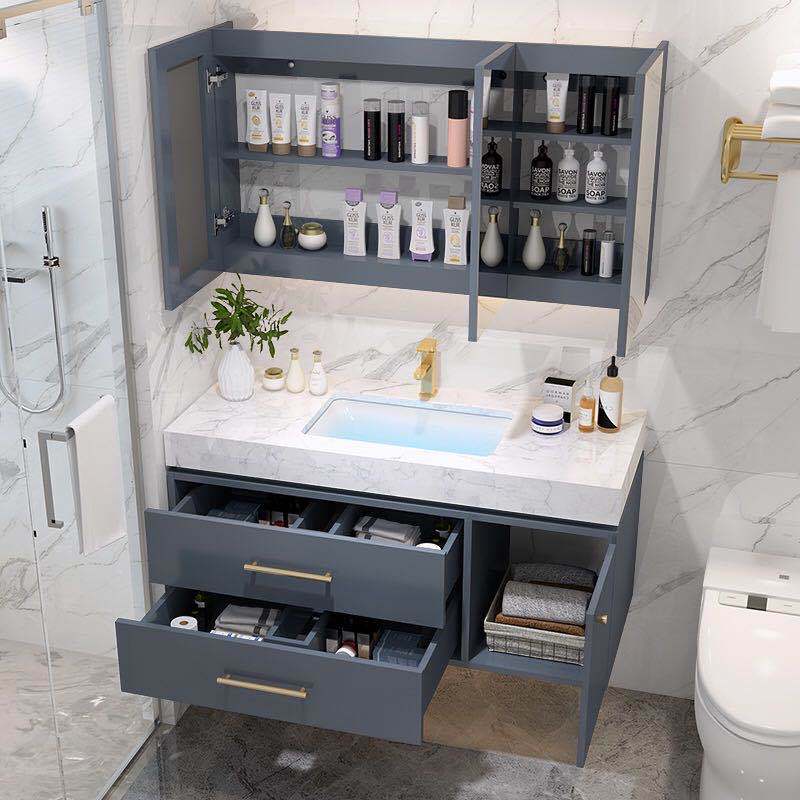 Green Bathroom Vanity Cabinet