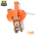 Ratchet Tie Down Straps And Cargo Lashing Belt With Hooks